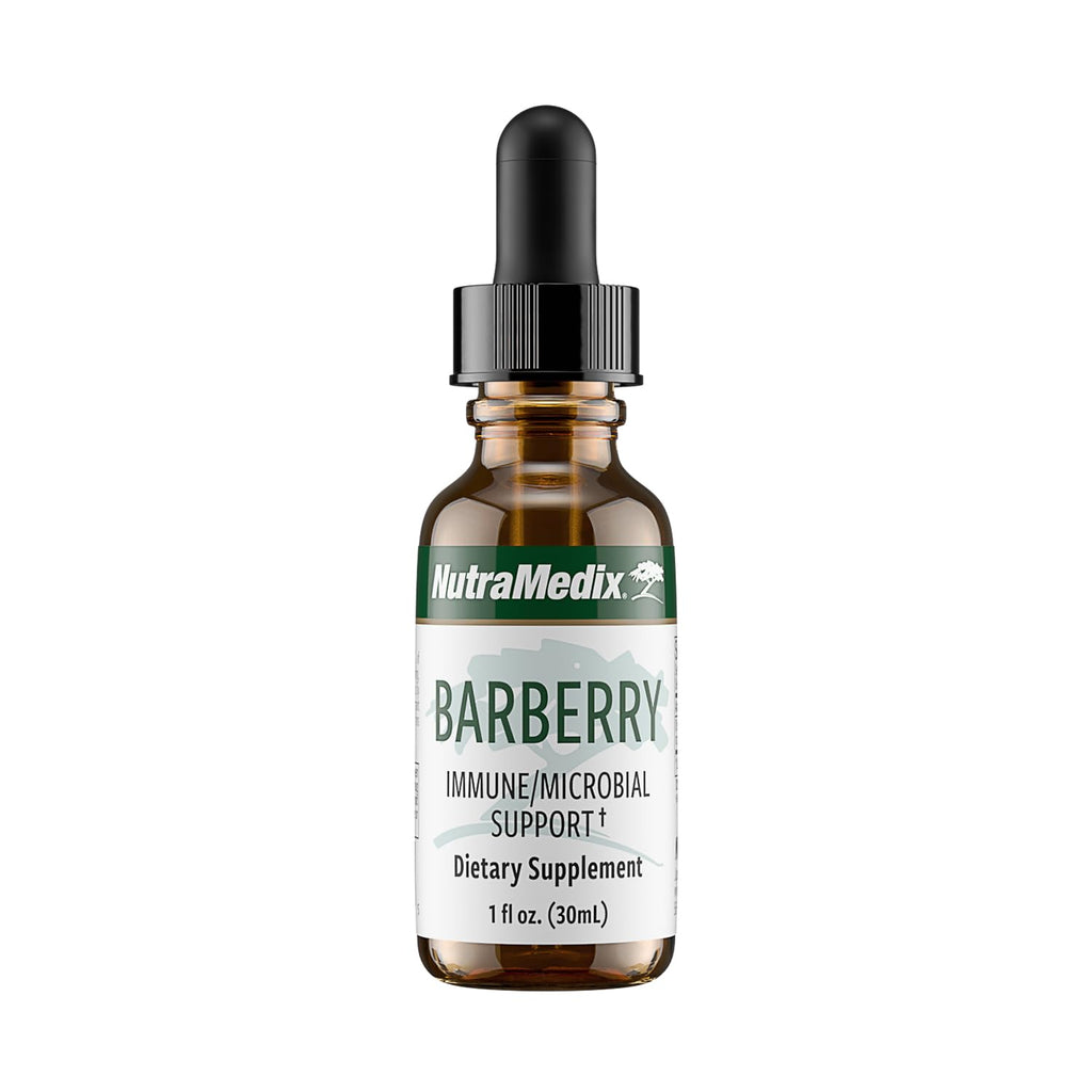 NutraMedix Barberry Immune Support & Antioxidants Supplement - Liquid Oregon Grape Root Extract for Gut Health, Immunity & Microbial Support - Herbal Tinctures for Immune Health (1oz / 30ml)