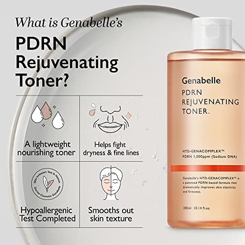 PDRN Rejuvenating Toner - Deep Hydration & Skin Barrier Support with PDRN, Panthenol, Hyaluronic Acid - Soft & Glowing Skin - 10.14 fl.oz/300ml