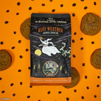 Bones Coffee Company The Nightmare Before Christmas Ruff Weather Flavored Coffee Beans, Whole Bean Coffee Medium Roast Low Acid, Oatmeal Creampie Flavor (12 oz)