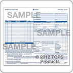 Adams Auto Repair Order Forms, 8.5 x 7.44 Inch, 3-Part, Carbonless, 50-Pack, White and Canary (GT3870) - 4 Pack