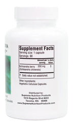 Supreme Nutrition Schisandra Supreme, 90 Pure Schisandra Fruit Vegetarian 90 Capsules (Pack of 2)