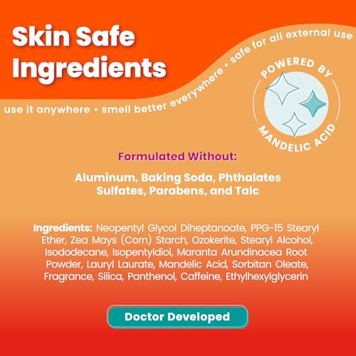 Lume Whole Body Deodorant - Smooth Solid Stick - 72 Hour Odor Control - Aluminum Free, Baking Soda Free and Skin Loving - 2.6 Ounce (Pack of 3) (Clean Tangerine)