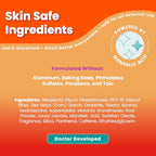 Lume Whole Body Deodorant - Smooth Solid Stick - 72 Hour Odor Control - Aluminum Free, Baking Soda Free and Skin Loving - 2.6 Ounce (Pack of 3) (Clean Tangerine)