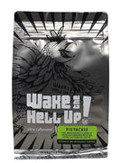 Wake The Hell Up! 12oz Ultra-Caffeinated Pistachio Ground Coffee, Low Acid, Medium-Dark Roast