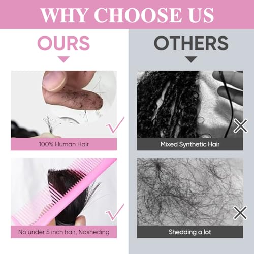 Human Braiding Hair for Boho Braids 22 Inch 2 Bundles 100g Deep Wave Bulk Hair 12A Virgin Curly for Knotless Braids (Natural Color)