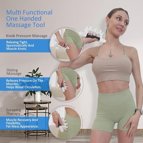 Fascia Massage Tool Myofascial Release Blaster Tools for Anti-Cellulite Skin Soothing Lymphatic Drainage Trigger Point Deep Tissue Neck,Shoulder,Lower Back,Psoas,Thighs,Butt & Full Body(Black)