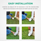 The Original GutterGate 2"x3" for Type-A Downspouts (White) (Made in The USA)