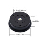 Solar Lights Replacement Top 2 Pack - 2.76 Inches Outdoor Replacement Solar Light Parts, LED Solar Lantern Light Lids, Waterproof Solar Lights Replacement Top Kit for Outdoor DIY Hanging Lanterns