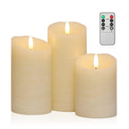 ANGELLOONG Flameless Candles with Remote, Battery Candles Flickering