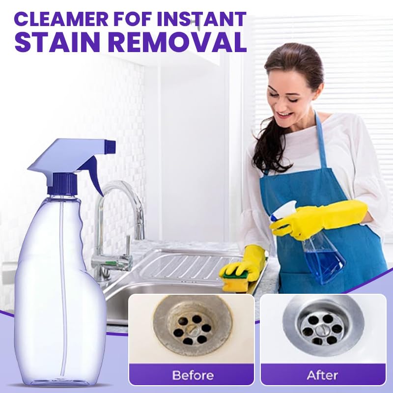 Yonynn Spray Oven Cleaner & All-Purpose Cleaner, Multi-Surface Cleaning Spray with Concentrated Tablets for Grill, Kitchen, Bathroom, Home (6pcs)