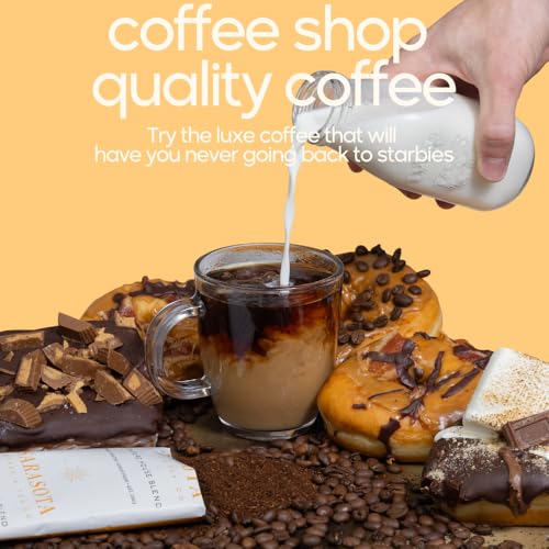 Sarasota Coffee Ground Packets | Gourmet Medium Roast Bulk Coffee Packs | Breakfast Blend | Low Acid Mold Free Singles Individual Pouches for 12 Cup Coffee Maker | 1.75 Ounce Bags, 100 Count