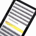 10+12mm Mixed 12+14mm Mixed Tray Mink Eyelash Extension Natural 3D Russian Volume Faux Eyelashes Individual 20D Cluster Lashes Makeup (16mm+18mm Mixed)