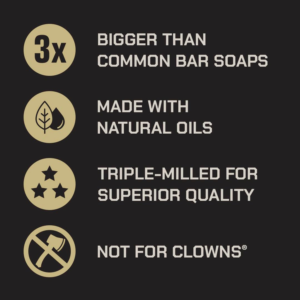 Duke Cannon Supply Co. Extra Large Bar Soap Bundle - Men's Bar Soap with Masculine Scents - American-made soap - All Skin Types - Big Brick of Soap - Midnight Swim, Sawtooth, Bourbon - 10 oz (3 Pack)