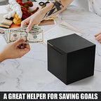 hizgo Adult Piggy Bank- Piggy Bank for Adults Must Break to Open -Stainless Steel Money Box-Metal Saving Box (5.9 inch)
