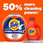 Tide Hygienic Clean Power PODS Laundry Detergent Pacs, Original Scent, 57 Count, Removes Visible and Invisible Dirt