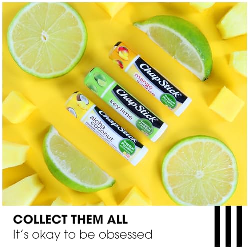 ChapStick Bulk Lip Balm, Aloha Coconut, 12-Pack – Luscious & Tropical Lip Moisturizer, 0.15 Ea