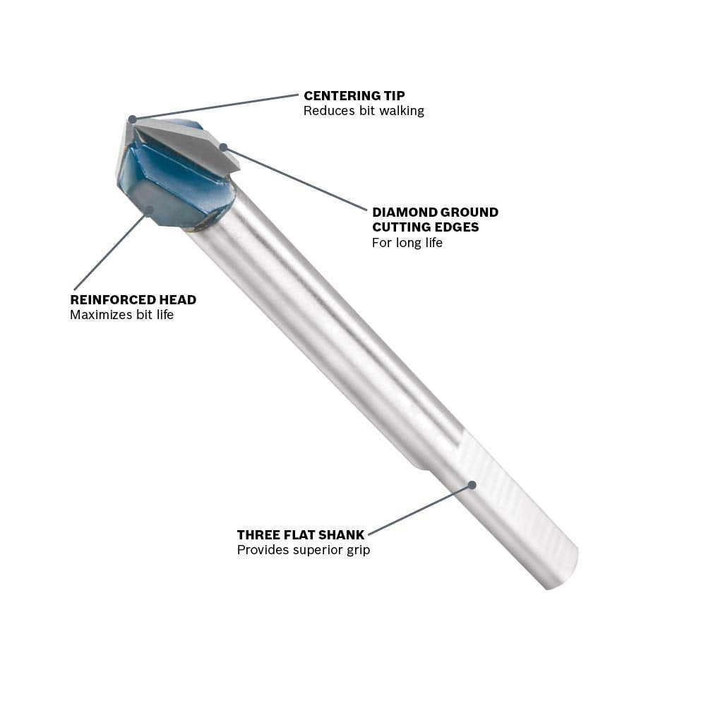 BOSCH GT2000 4-Piece Carbide Tipped Glass