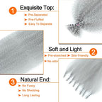 3 Packs Grey Afro Twist Hair 24 Inch Springy Afro Twist Hair Gray Pre-Separated Afro Twist Braiding Hair for Distressed Faux Soft Locs (24 Inch, 3Packs, Gray#)