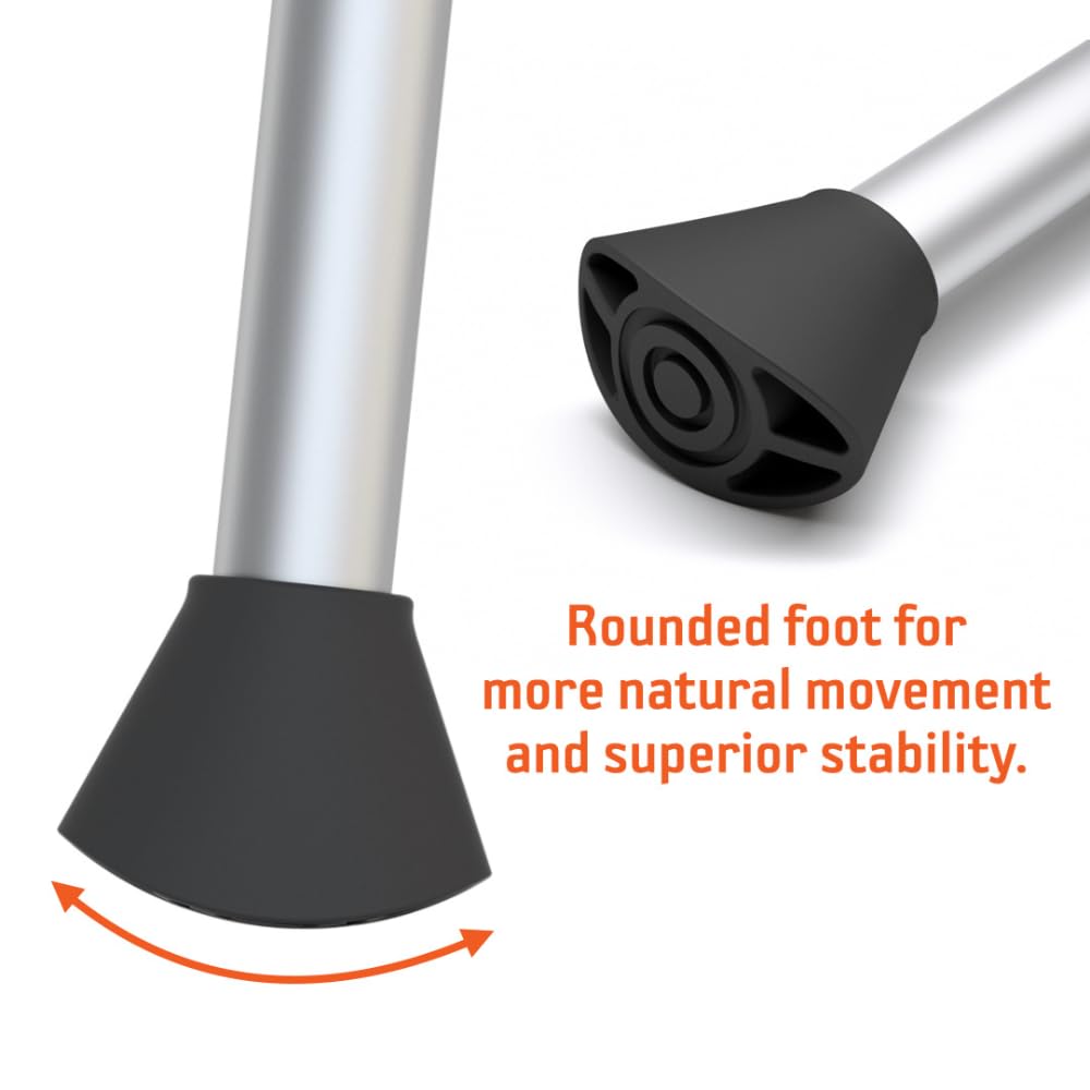 Mobilegs Ultra Crutches for Adults with Ergonomic Handgrips & Plush Saddle - Adjustable Height, Ventilated Saddle, Reduces Pain & Discomfort, Perfect for Post-Surgery & Long Term Disability