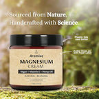 Magnesium Cream For Feet, Lavender Scent Magnesium Cream for Sleep,Soothes Muscle Tension,Magnesium Lotion for Relaxation, 4oz