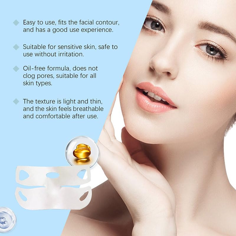 Chinology Double Chin Lifting Mask, Double Chin Reducer, Jawline Firming Mask for Face and Neck for Tightening and Firming (3 PCS)