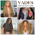 Chocolate Brown Braiding Hair Deep Wave Boho Braids 16Inch No Weft 100g 10A Brazilian Virgin Curly Human Boho Braiding Hair Wet and Wavy Color 4 Remy Hair Extensions