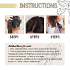 180 ML HuaQing Veganic Natural Hair Growth Oil, Eelhoe Hair Growth Organic Rosemary Hair Oil for Damaged Hair.(3 Pcs)