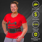 BraceAbility Spine Sport Lower Back Brace - Working Out, Exercise, Run, Kayak, Golf, Gym, Manual Labor, Tennis, Athletic Lumbar Corset for Active Women and Men (2XL)