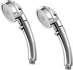Marbrasse High Pressure Shower Head, Angle-Adjustable Water Saving Body Sprays… (Chrome, 2Pack)