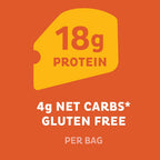 Quest Nutrition Nacho Cheese Tortilla Style Protein Chips, 18g Protein, 4g Net Carb, Gluten Free, 1.1 oz (Pack of 12)