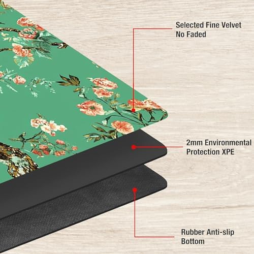 Playmats for Magic: The Gathering MTG Card Game Mat Plus 50 Pcs Card Sleeves, 24 x 14 inch TCG Mat with Stitched Edge for Commander Deck Duskmourn Board Game, Monkeys