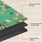 Playmats for Magic: The Gathering MTG Card Game Mat Plus 50 Pcs Card Sleeves, 24 x 14 inch TCG Mat with Stitched Edge for Commander Deck Duskmourn Board Game, Monkeys