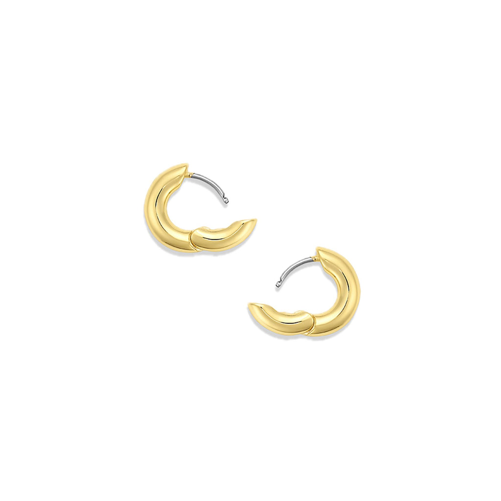 gorjana - Lou Huggies 1/2" Drop - 18k Gold Plated for Women