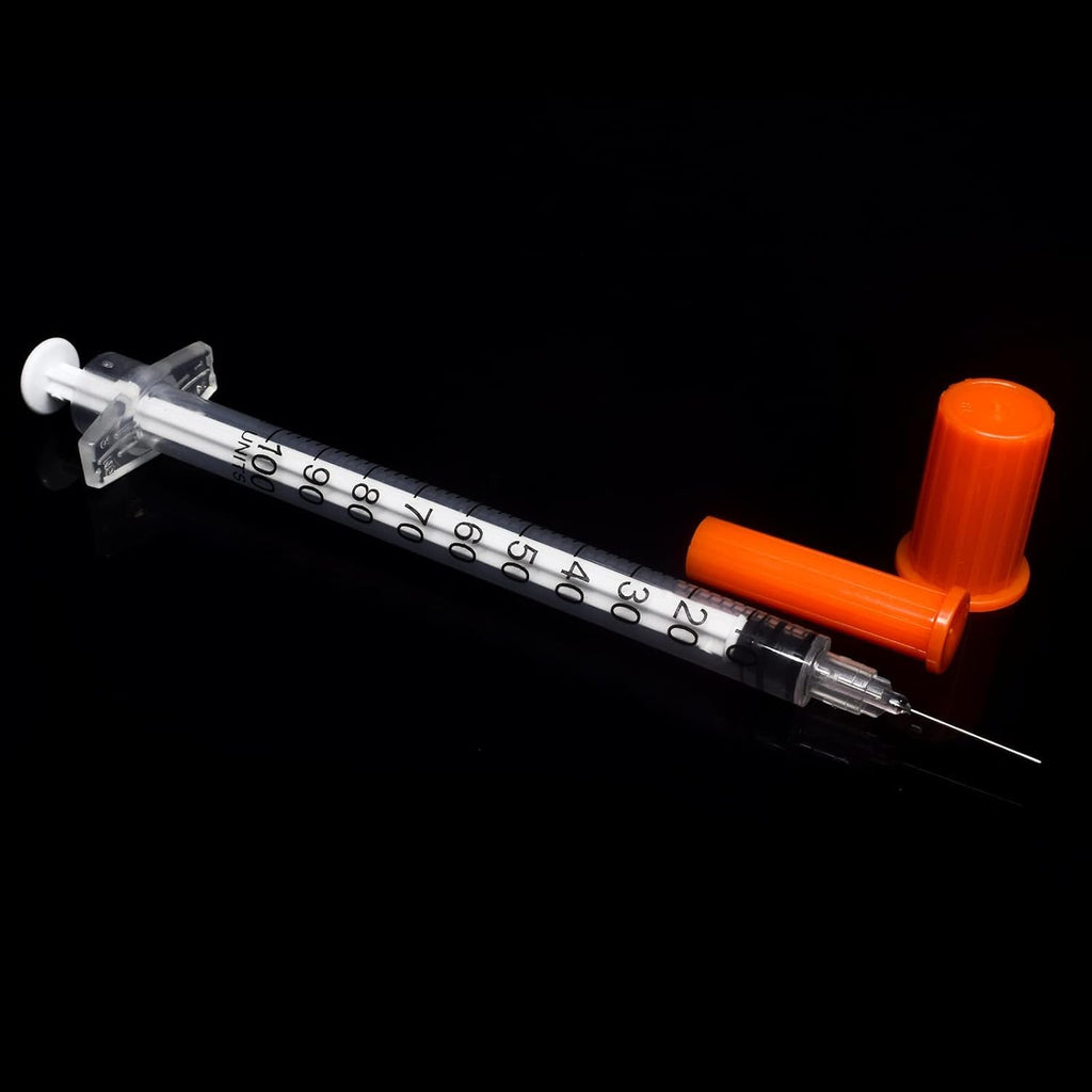 100 Pack U-100 1ML with 29 Ga 1/2 Inch,Individually Sealed,1.0 milliliters