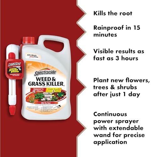 Spectracide Weed & Grass Killer with AccuShot Power Sprayer, 1.33 Gal