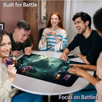 for MTG Game Playmat, for Magic TCG Rubber Play mat,Tabletop Card Playmats with Smooth Surface,Trading Card Inked Game Mat,Battle Game,Skull Castle
