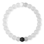 Lokai Classic Clear Beaded Silicone Bracelet for Women & Men, M Jewelry