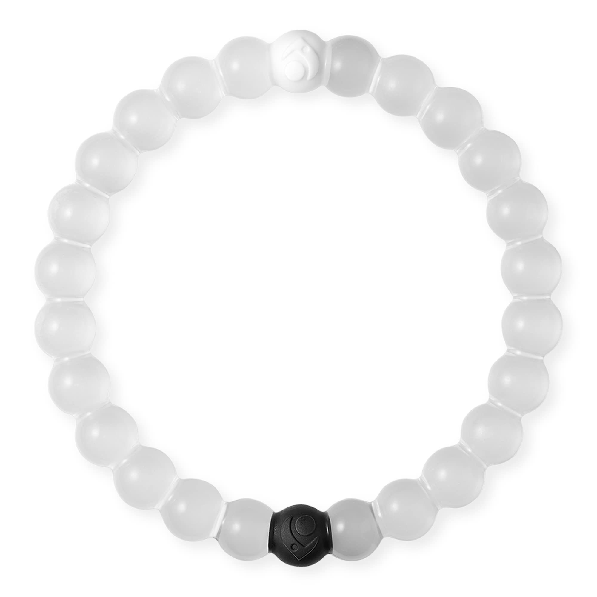 Lokai Classic Clear Beaded Silicone Bracelet for Women & Men, M Jewelry