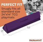 MatShield Purple, Durable Playmat Case - Compatible with Magic The Gathering, MTG Play Mat Tube - MTG Accessories - Premium Satin with Fabric Interior, Magnet Snap Closure