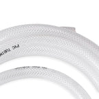 DAVCO 1/2" ID × 25 ft Clear Braided Plastic Vinyl Tubing Flexible High Pressure Reinforced PVC Hose