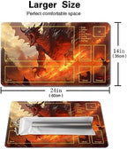 MTG Playmat - Non-Slip Backing Printing, Ideal for Card Game Enthusiasts TCG Playmat (MTG2-Arrival of The Drago-Deck)