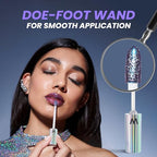 Wonderskin WONDER BLADING Top Gloss - Blue Glitter Lip Gloss, Hydrating and High Shine Finish Lip Makeup (Blue Glitter)