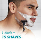 Gillette Mach3 Razor Refills for Men, 12 Razor Blade Refills