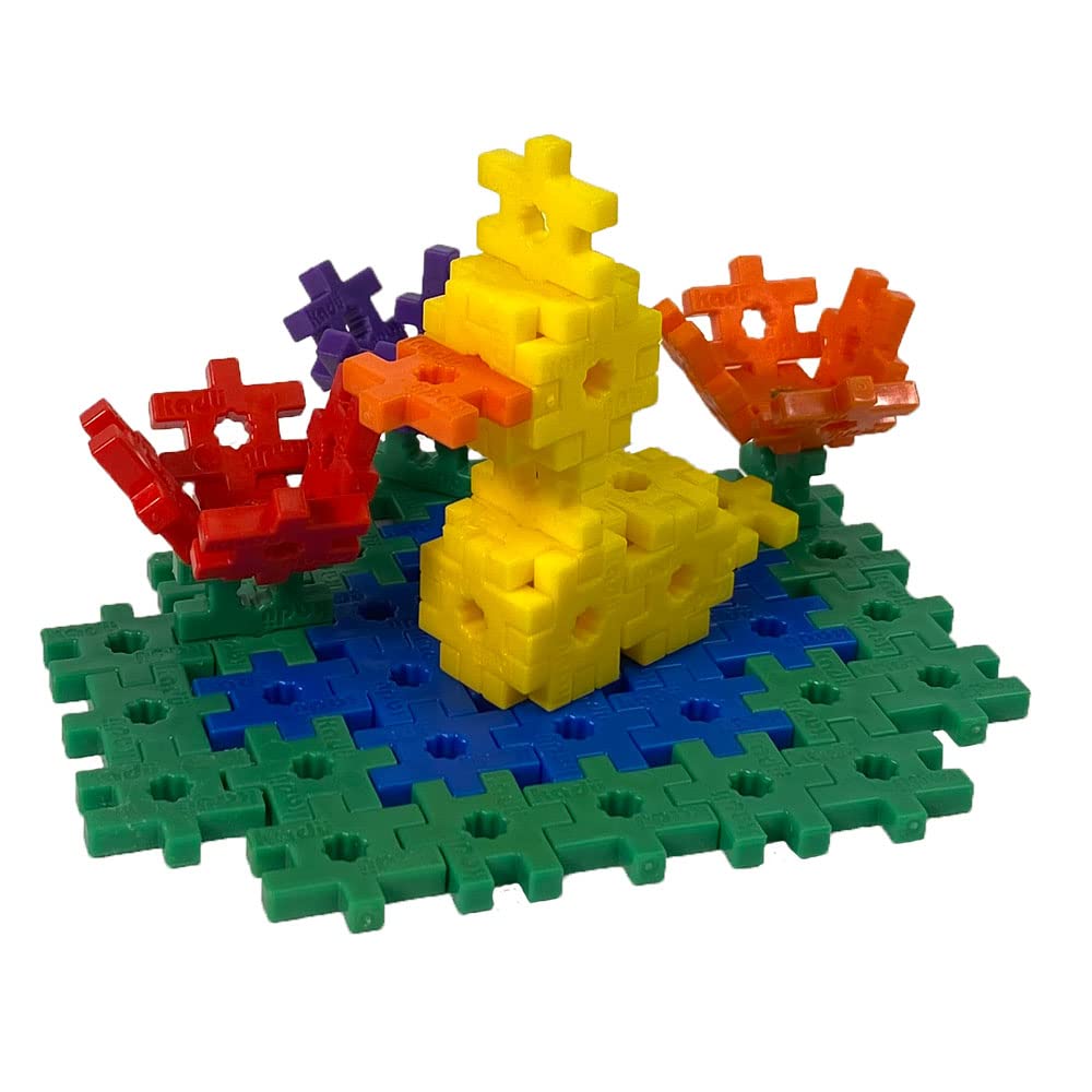 Incredibly Interconnectable Toys KADU Rainbow 250 Piece Set - STEM/STEAM Building + Construction Toy, for Open + Imaginative Play Ages 5+