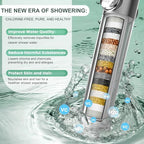 Shower Filter for Handheld Shower Head, 2 Pack 18 Stage Replacement Filters for Hard Water Remove Chlorine and Harmful Substances