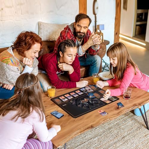 MTG Playmat TCG Playmat -Includes Storage Tube and 7 Dice-Experience Top-Tier Quality and Edge-Locking Waterproof and Non-Slip Mat! (playmat with Zones, Black Lotus)