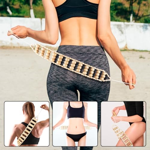 3 in 1 Wood Therapy Massage Tool,Wooden Lymphatic Drainage Massager Maderoterapia Kit Professional Body Cellulite Massager for Body Sculpting,Contouring,Relief Muscle,Anti-Cellulite