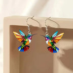 Hummingbird Earrings for Women with 925 Sterling Silver Hooks