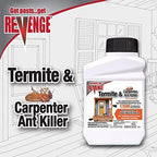 Bonide Revenge Termite & Carpenter Ant Killer Spray, 16 oz Concentrate, Long Lasting Pesticide for Indoors and Outdoors