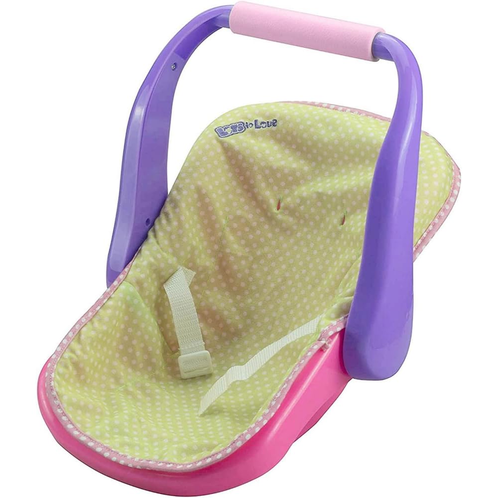 JC TOYS ADJUSTABLE CARRIER – Converts from Rocking Baby Carrier to Feeding Seat – Perfect for Children 2+ , Pink , 16 inches